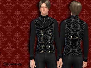 Sims 4 — The styled Lord_Victorian vest2_T.D. by Sylvanes2 — Is he the Lord of the house? A vampire? A styled victorian