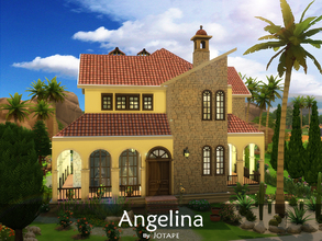 Sims 4 — Angelina by -Jotape- — Angelina is a mediterranean villa. Features a big living room and dining room, a big