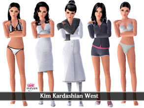 Sims 3 — Kim Kardashian West by MayarYosuf2 — Kim Kardashian is now a sim! You need to check the notes. It's REALLY