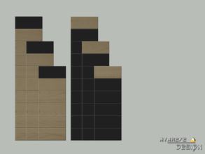 Sims 4 — Altara Pallet Wall (mixed) by NynaeveDesign — Altara Build Set - Pallet Wall (mixed) Located in: Build - Wall