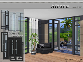 Sims 4 — Altara Build Set by NynaeveDesign — Simple geometry, clean lines and the overt abandonment of architectural