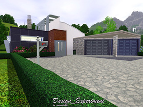 Sims 3 — Design-Experiment by matomibotaki — Modern house with unusual design. Luxury and stylish bunglow with special