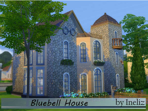 Sims 4 — Bluebell House by Ineliz — The Bluebell House is a classic urban residence, which can become a perfect home for