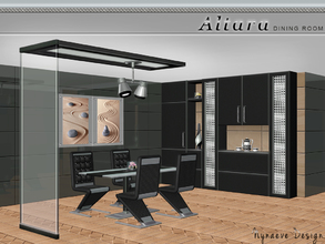 Sims 3 — Altara Dining Room by NynaeveDesign — Give your sim's casual dining room a bold update with contemporary,