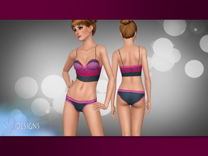 Sims 3 — Ombre Lace Bustier by MwDESIGNS2 — The Ombre Lace Lingerie set features a brand new thong mesh by MwDESIGNS!