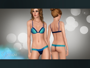 Sims 3 — Ombre Lace Thong by MwDESIGNS2 — The Ombre Lace Lingerie set features a brand new thong mesh by MwDESIGNS! With