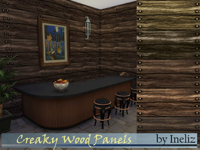 Sims 4 — Creaky Wood Panels by Ineliz — The Creaky Wood Panels will be ideal for any old and dusty house. It comes in 5