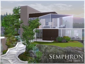 Sims 3 — Semphron by aloleng — A great view of the ocean. Two bedroom, two toilet and bath house with space for gym,