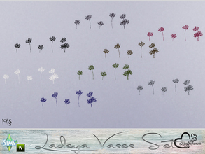 Sims 4 — Ladeya Vases Miniset Walltattoo Flowers by BuffSumm — Part of the *Vases Ladeya Miniset*