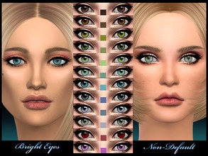 Sims 4 — Non Default - Bright Eyes by joannebernice — AS REQUESTED. NON DEFAULT Bright Eyes. I hand picked 12 of the