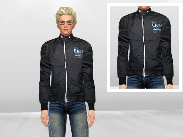 Sims 4 — Enzo 171 Leather Jacket by McLayneSims — Standalone item No recoloring Please don't upload my works to any