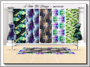 Sims 3 — A Wee Bit Strange_marcorse by marcorse — Five selected patterns that tend to be on the strange side. Square