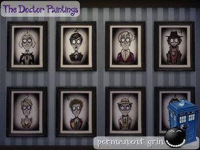 Sims 4 — The Doctor Paintings #1 - 8 by permanentgrin — Let the Doctor make a house call with these delightfully quirky,