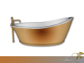 Sims 4 — DeLux Bathroom Bath Tub  by Lulu265 — Part of the DeLux Bathroom Set 2 Colour Variations Included 