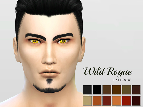 Sims 4 — Wild Rogue Eyebrow by McLayneSims — Standalone item 12 Shades No recoloring Please don't upload my works to any