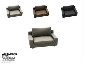 Sims 4 — Niobium Living Chair by wondymoon — - Niobium Living - Living Chair - Wondymoon|TSR - Jun'2015
