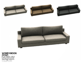 Sims 4 — Niobium Sofa by wondymoon — - Niobium Living - Sofa - Wondymoon|TSR - Jun'2015