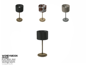 Sims 4 — Niobium Table Lamp by wondymoon — - Niobium Living - Table Lamp - Wondymoon|TSR - Jun'2015