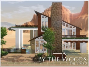 Sims 3 — By The Woods by aloleng — A 3-storey house with high ceiling. Dining room, living room, family room with