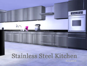 Sims 4 — Stainless Steel Kitchen by ShinoKCR — Both Stoves are changed on July 5 2015: They hopefully match now the color