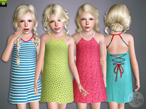Sims 3 — Hot Summer by lillka — Hot Summer - Dress Everyday/Formal 4 styles/recolorable I hope you like it :) Mesh by