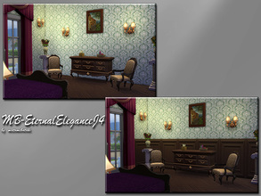 Sims 4 — MB-EternalEleganceJ4... by matomibotaki — MB-EternalEleganceJ4,one solid colored wallpaper, one half with wooden