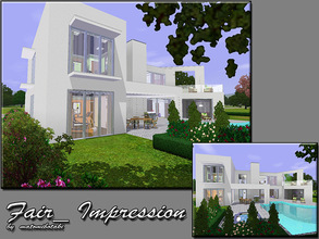 Sims 3 — Fair_Impression by matomibotaki — A house that truly makes a fair impression of modern and stylish architecture.