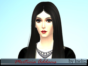 Sims 4 — Morticia Addams by Ineliz — Morticia Addams is the fictional matriarch of The Addams Family. In Sims 4, she is a