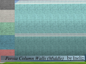 Sims 4 — Persia Column Walls (Middle) by Ineliz — This masonry wall is part of the Persia Column Wall Set. This is the