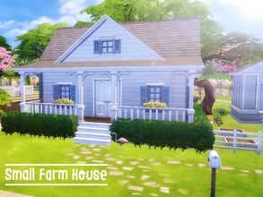 Sims 4 — Small Farm House by GrizzlySimr — A nice cozy small farm house suitable for your farmer sims. It has 4 plots and