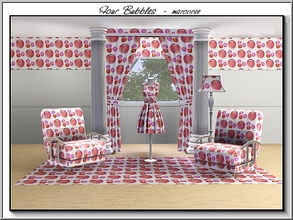 Sims 3 — Four Bubbles_marcorse by marcorse — Geometric pattern: four bubbles in shades of pink