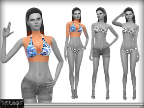 Sims 4 — Printed Bikini Top 2 by DarkNighTt — Printed Bikini Top 1 for Summer. Only one varition. 