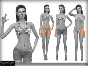 Sims 4 — Printed Bikini Bottom by DarkNighTt — Printed Bikini Bottom for Summer. Only one varition. 