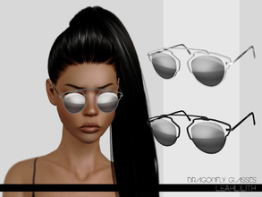 Sims 3 — LeahLillith Dragonfly Glasses by Leah_Lillith — Dragonfly Glasses three recolorable areas avilable for males and