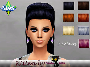 Sims 4 — Kitten By Patreshas Editing by patreshasediting2 — Kitten is my first ever hair Mesh Creation and only comes in