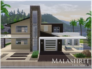 Sims 3 — Malashree by aloleng — A three bedroom house with 2 toilet and bath, one covered car garage, pool, dining area,