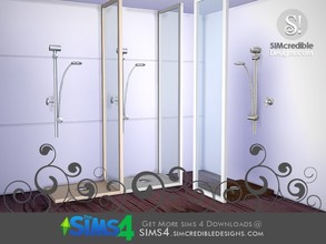 Sims 4 — Tacitum Shower by SIMcredible! — by SIMcredibledesigns.com available at TSR __________________ * 3 colors