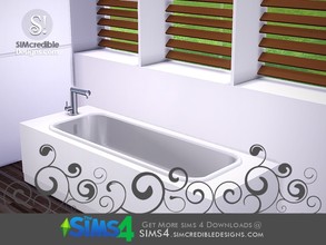 Sims 4 — Tacitum tub by SIMcredible! — by SIMcredibledesigns.com available at TSR __________________ * 2 colors
