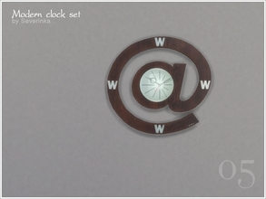 Sims 4 — Modern clock 05 by Severinka_ — Wall clock in modern style of the original form version 05 1 color