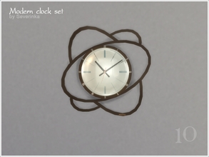 Sims 4 — Modern clock 10 by Severinka_ — Wall clock in modern style of the original form version 10 1 color