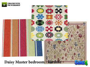 Sims 4 — kardofe_Daisy Master bedroom_Rug by kardofe — Carpets in three different textures