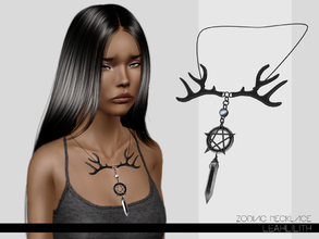 Sims 3 — LeahLilith Zodiac Necklace by Leah_Lillith — Zodiac Necklace 4 recolorable areas hope you will enjoy^^