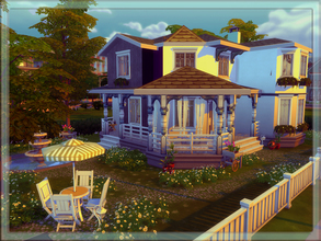 Sims 4 — V | 10 - |Fully Furnished| by vidia — This is a Victorian house . This house is a small, two-story house . Also,