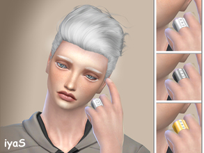 Sims 4 — Elegant Ring with Diamonds by soloriya — Simple and elegant, this ring with three diamonds is created specially