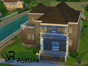 Sims 4 — Asylum by Baalberith-chan — The Asylum is created for the the sims 4 asylum challenge. It consists of two floors