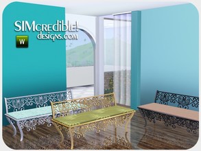 Sims 3 — We love peacock - loveseat by SIMcredible! — by SIMcredibledesigns.com available at TSR