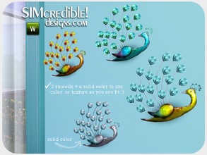 Sims 3 — We love Peacock  - Wall-art by SIMcredible! — by SIMcredibledesigns.com available at TSR