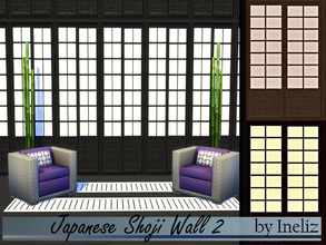 Sims 4 — Japanese Shoji Wall 2 by Ineliz — The best and most relaxing spa is the one that brings peace to the soul just
