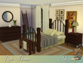 Sims 4 — Rustic Dreams by Lulu265 — The Rustic Dreams Bedroom Collection is rustic, romantic and just plain different. A