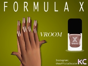 Sims 2 — Light Brown Metallic Nail Polish by KCsim — Remember to adjust your settings HIGH in the game for best results.